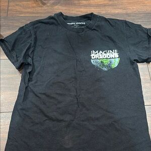 Gildan Black Tee with Green Graphic